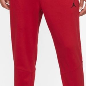 2 Jordan Dri-FIT Sport CSVR Fleece Pants black and red